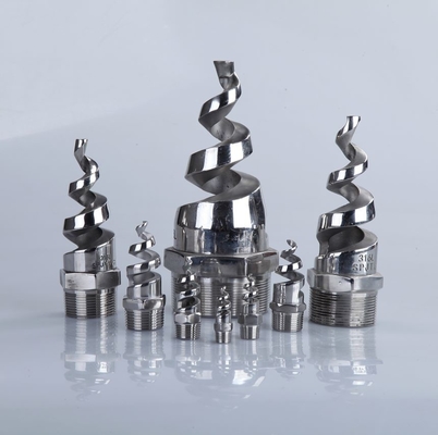 90 Degree 3/8'' NPT BSPT Spiral Hollow Nozzle for Agriculture/Food Processing Dust Suppression