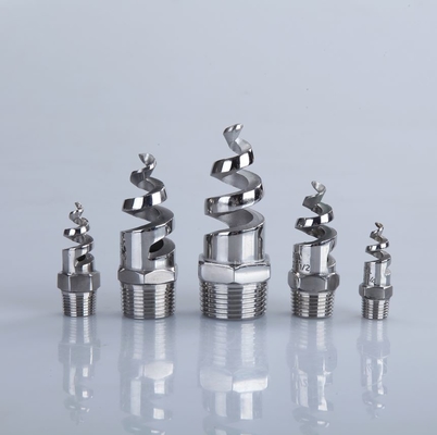 90 Degree 3/8'' NPT BSPT Spiral Hollow Nozzle for Agriculture/Food Processing Dust Suppression