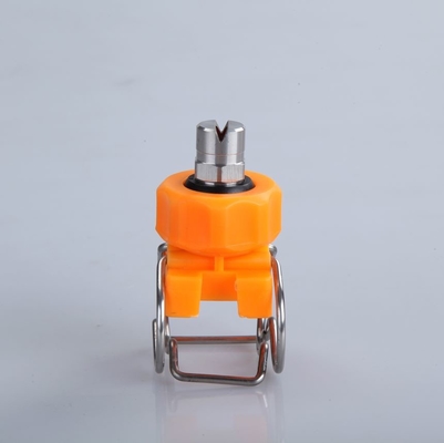 1-1/4'' Double Clip Adjustable Ball With stainless steel Flat Fan Cleaning  Clamp Spray Nozzle