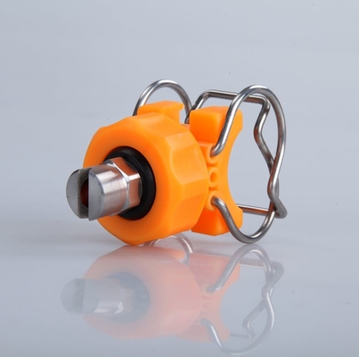 1-1/4'' Double Clip Adjustable Ball With stainless steel Flat Fan Cleaning  Clamp Spray Nozzle