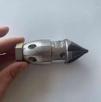 3/8''Female Sewer Jetter Nozzle for 40 L/Min Pressure Washer - Stainless Steel, Quickly Rotating for Municipal Drain Pipe Cleaning