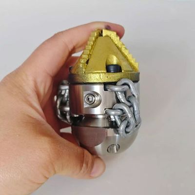 High-pressure Pipeline Dredging Cleaning Diamond Nozzle,3/8'' Stainless Steel Roraty Sewer Jetter Nozzle
