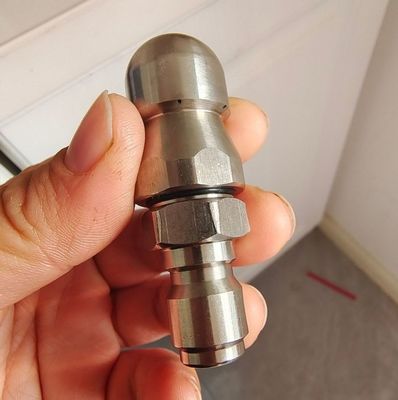 High-pressure Drain Pipe Cleaning Nozzles, Stainless Steel, Various Sizes, Efficient Flow