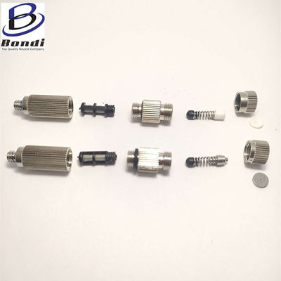 Cleanable  Stainless Steel Fine Fog Water High Pressure Misting Nozzle For Cooling And Humidification