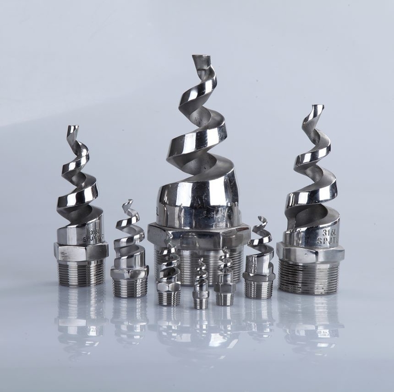 90 Degree 3/8'' NPT BSPT Spiral Hollow Nozzle for Agriculture/Food Processing Dust Suppression