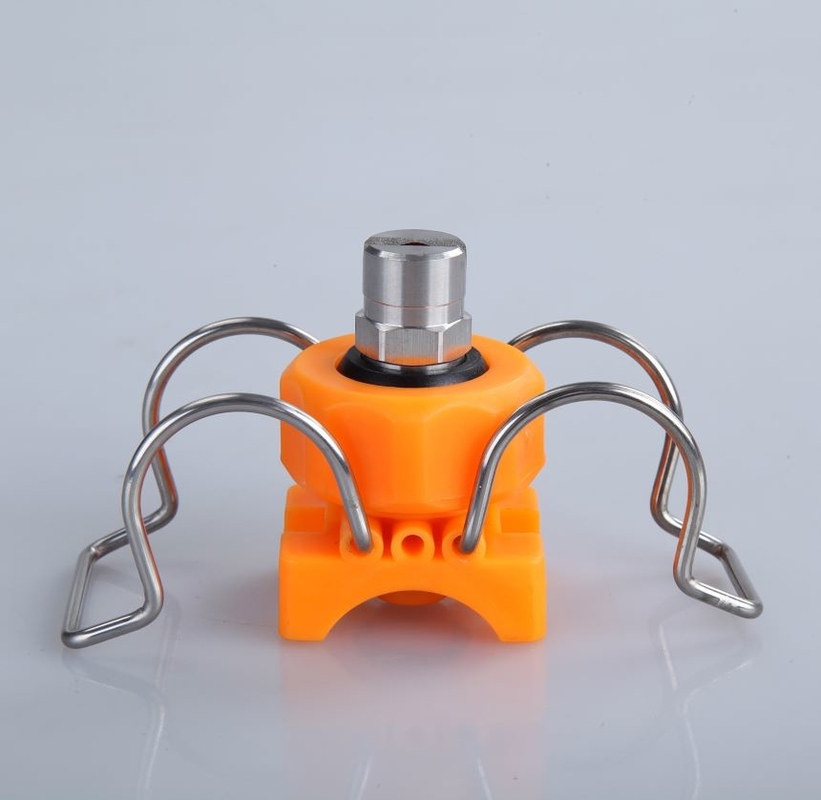 1-1/4'' Double Clip Adjustable Ball With stainless steel Flat Fan Cleaning  Clamp Spray Nozzle
